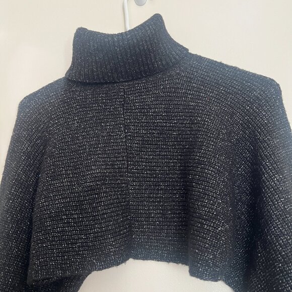 And Now This Metallic Knit Cropped Shrug Sweater | NWT Size Small - Picture 8 of 15